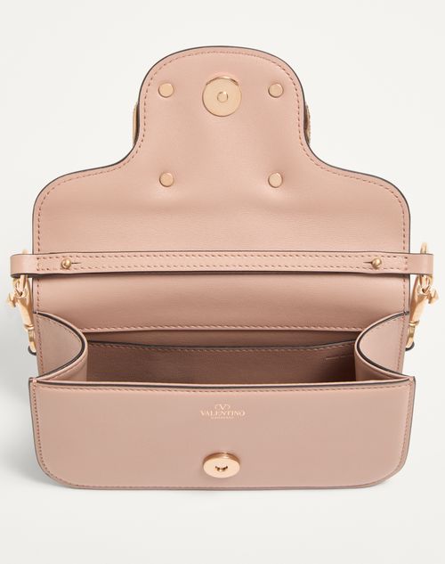Valentino Garavani - Valentino Garavani Locò Small Shoulder Bag With Jewel Logo - Rose Cannelle - Woman - Shoulder Bags